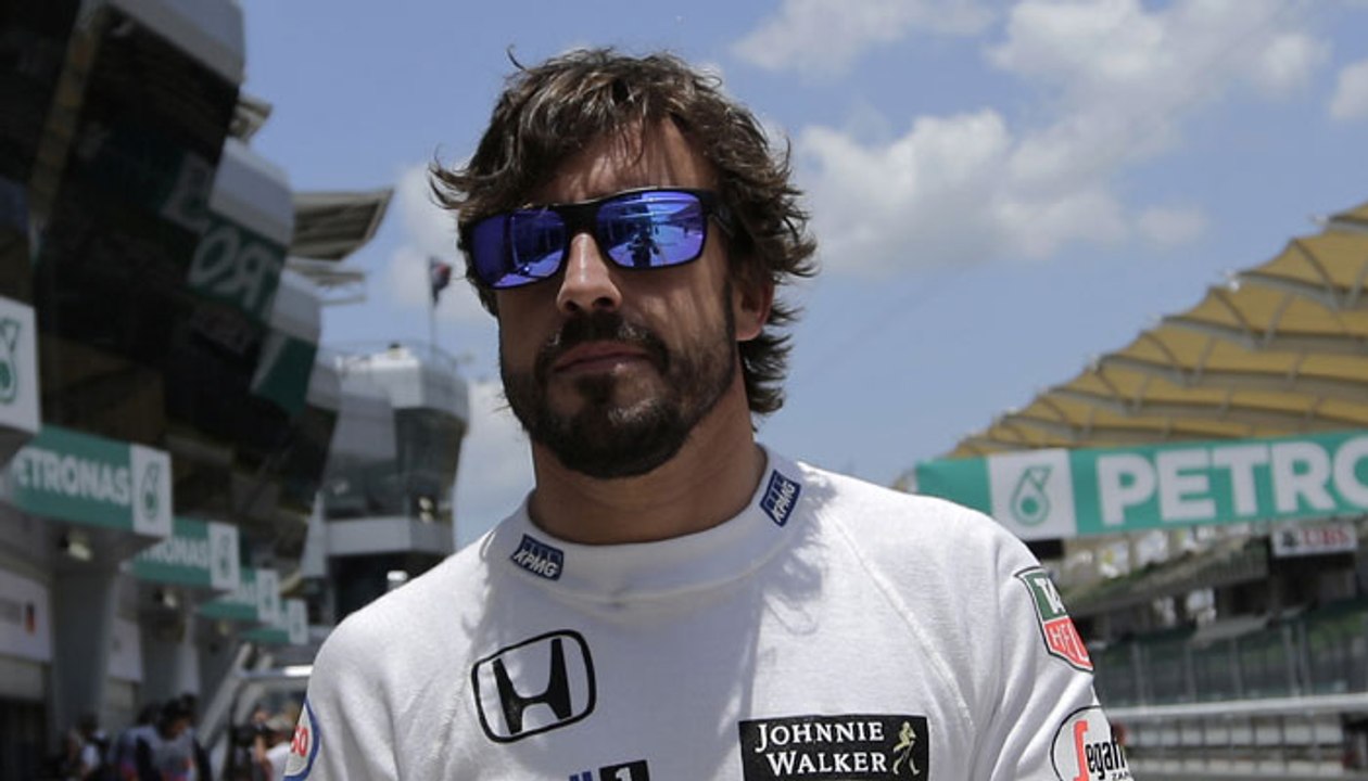 Fernando Alonso funny radio after he can't continue because of red flag, China 2016