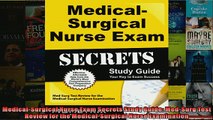 Free PDF Downlaod  MedicalSurgical Nurse Exam Secrets Study Guide MedSurg Test Review for the  FREE BOOOK ONLINE