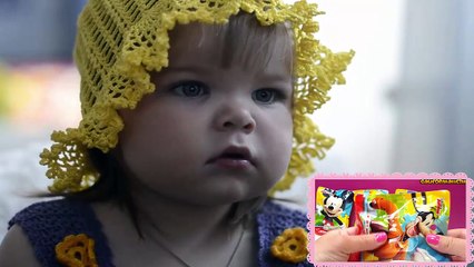 ヅ Уляшина реакция на распаковку игрушек Микки Маус,Дональд, Гуфи , Плуто из  Blind Bag