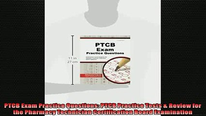 FREE PDF  PTCB Exam Practice Questions PTCB Practice Tests  Review for the Pharmacy Technician  BOOK ONLINE