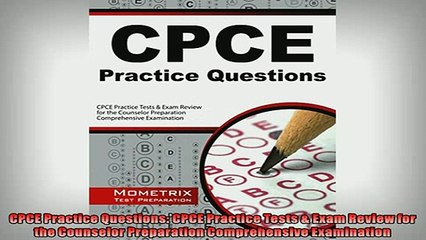 READ book  CPCE Practice Questions CPCE Practice Tests  Exam Review for the Counselor Preparation  FREE BOOOK ONLINE