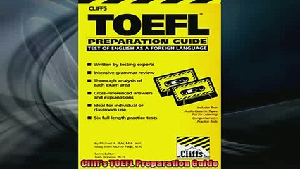 FREE DOWNLOAD  Cliffs TOEFL Preparation Guide  DOWNLOAD ONLINE