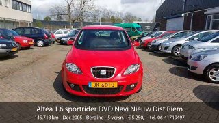 Seat Altea 1.6 sportrider DVD Navi Nieuw Dist Riem