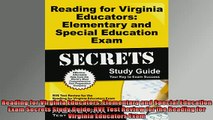 Free PDF Downlaod  Reading for Virginia Educators Elementary and Special Education Exam Secrets Study Guide READ ONLINE