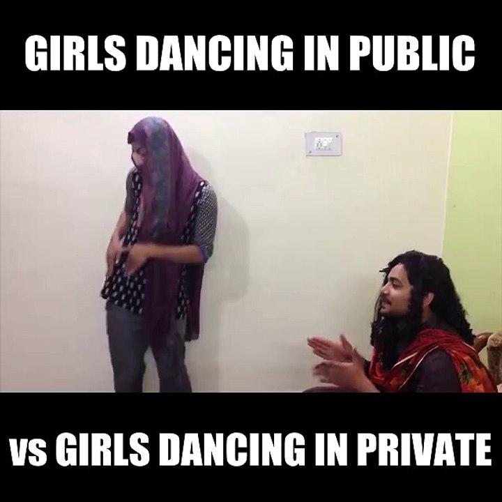 Girls Dancing in Public Vs Private - Very Funny and True