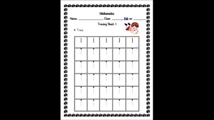 Math Tracing Sheets for Kids ✏️