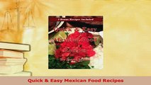 Download  Quick  Easy Mexican Food Recipes PDF Book Free