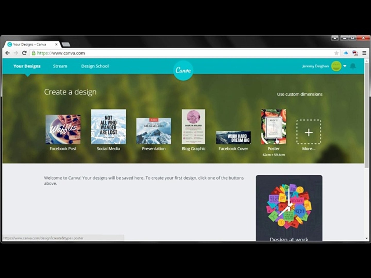 10-Selecting the Format - Canva Beginner's Guide