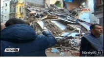 Turkey Building Collapse 5 Story building collapses in Taksim Turkey Istanbul VIDEO