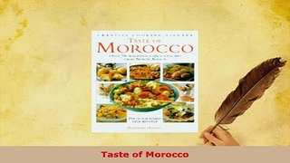 PDF  Taste of Morocco PDF Full Ebook