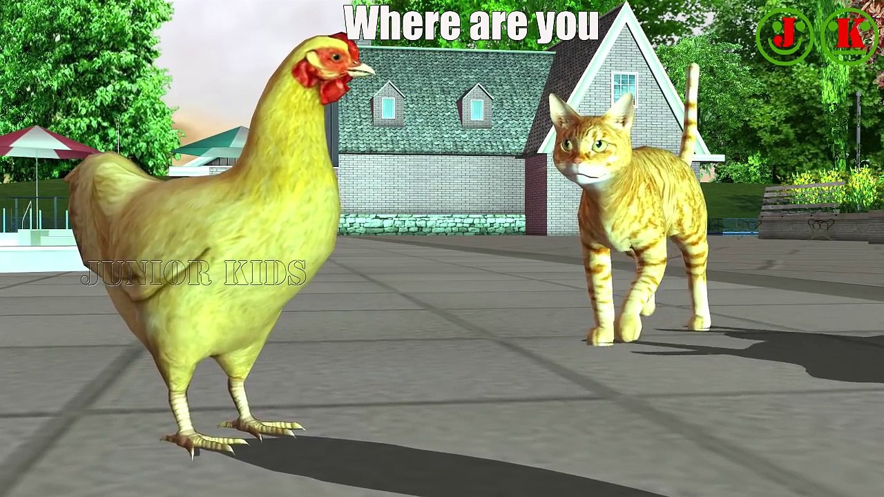 Animal Finger Family Nursery Rhymes for Children | Hen, Dog, Rabbit Finger Family Rhymes