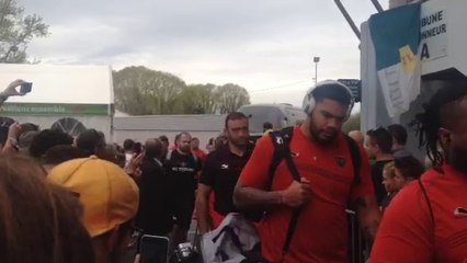 Rugby : l''arrivée du RCT au Hameau de Pau