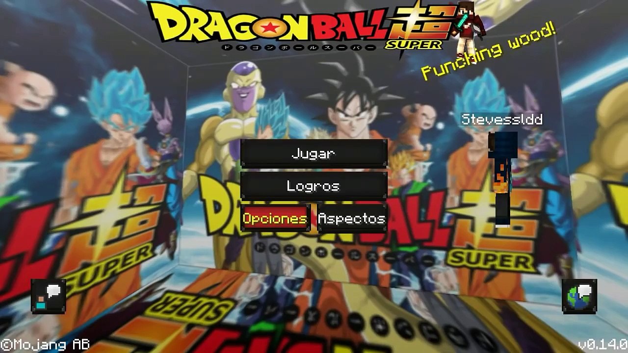 Textura Dragon ball súper v1 sin lag!|las mejores texturas para minecraft PE 0.14.0