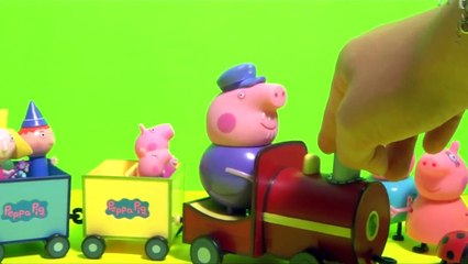 (TOYS) Grandpa Pig's Train + Ben & Holly's Little Kingdom Peppa Pig Georges Princess Holly