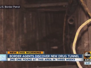 Border patrol agents find drug tunnel
