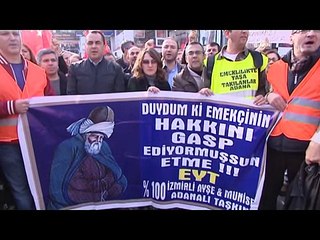 Kadıköy'de zincirli-çuvallı eylem