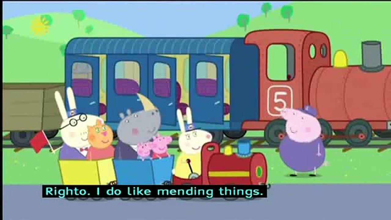 Peppa Pig (Series 4) - Grandpa Pig's Train To The Rescue (with subtitles) 5