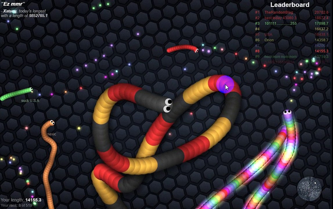 El Nuevo Agario Slither.io Parte 26
