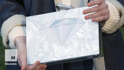 The 50 carat high-tech clutch that sparkles when you sing to it