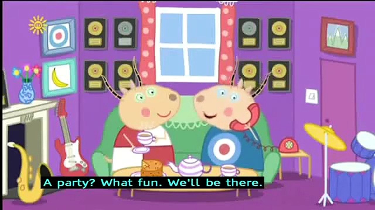 Peppa Pig (Series 4) - Madame Gazelle's Leaving Party (with subtitles) 7