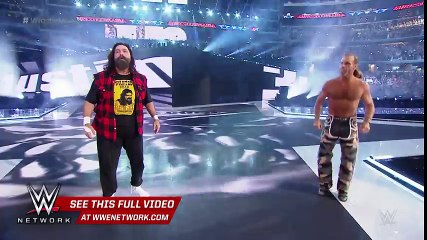 Stone Cold , HBK and Mick Foley make a surprise appearance  WrestleMania 32 on WWE Network