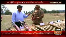 Weapons which enemies had left over while fighting Pakistan Army