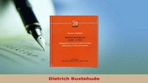 PDF  Dietrich Buxtehude Read Online