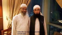 Maulana Tariq Jameel sb meeting with Dr Zakir Naik on 24 dec 2014 Saudi Arabia