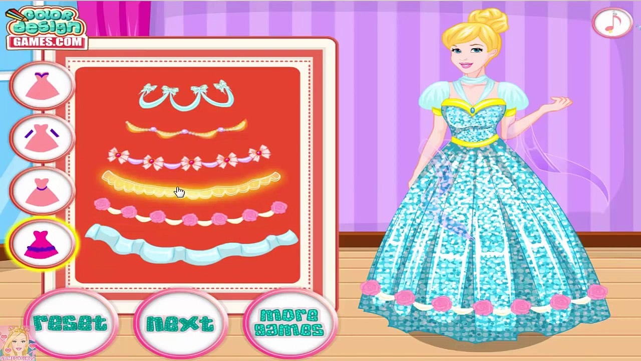 Cinderella Prom Dress Design - Disney Princess Cinderella Games
