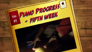 Piano Progress - Fifth Week ( Hand Exercises With Sponge Balls )