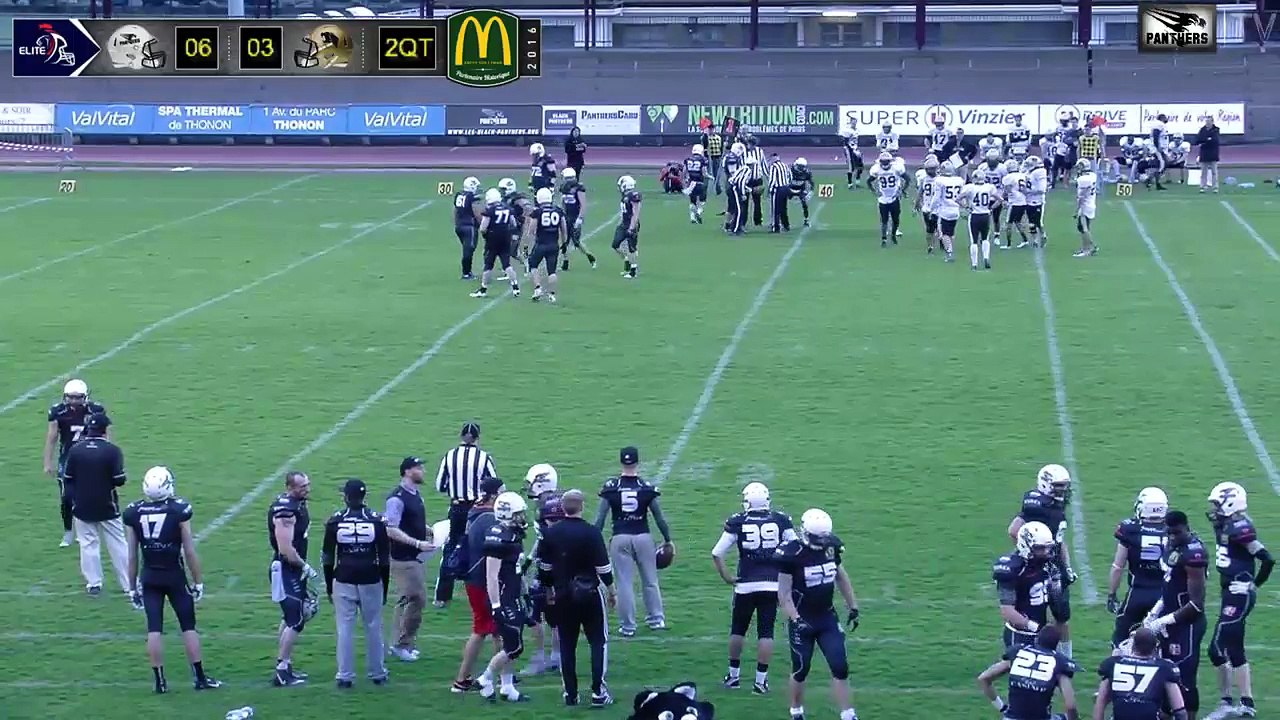 Elite - 7ème journée - Black Panthers vs Cougars - Championnat de France de Football Américain 1ère Division