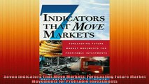 READ book  Seven Indicators That Move Markets Forecasting Future Market Movements for Profitable  FREE BOOOK ONLINE