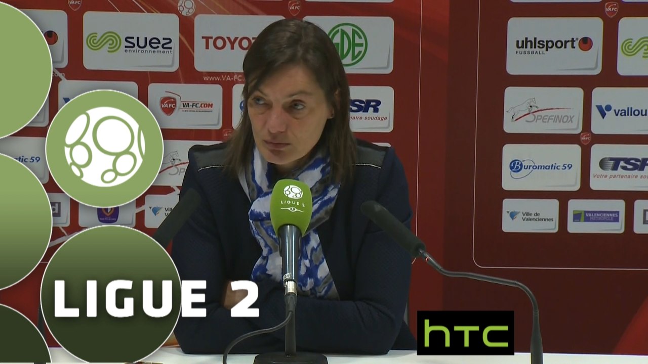 Conférence de presse Valenciennes FC - Clermont Foot (1-2) : Faruk HADZIBEGIC (VAFC) - Corinne DIACRE (CF63) - 2015/2016