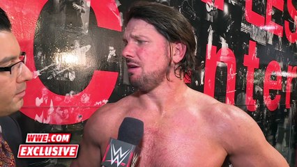 AJ Styles thrives on proving he is the best in the world  Raw Fallout, April 11, 2016
