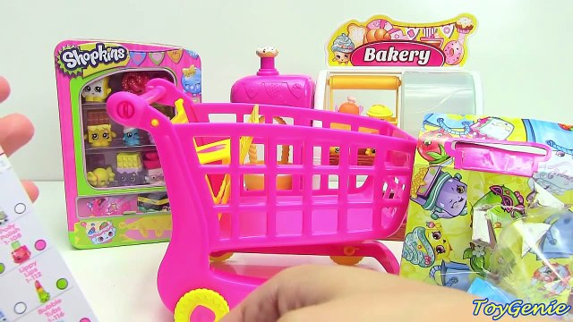 Shopkins Shoppin Cart Large Shopping Cart with 2 Exclusive Shopkins