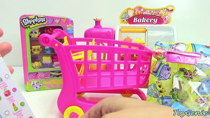 Shopkins Shoppin Cart Large Shopping Cart with 2 Exclusive Shopkins