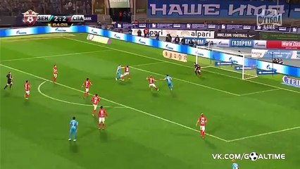 Artyom Dzyuba Goal - Zenit St. Petersburg 3-2 Spartak Moscow - 16.04.2016 HD