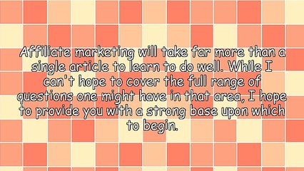 Absolute Beginner's Guide to Affiliate Marketing