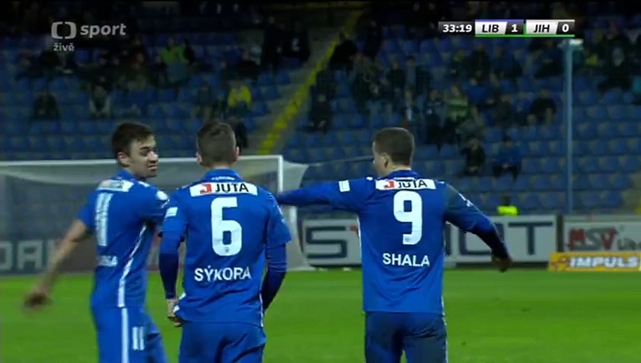 1-0 Herolind Shala Goal Czech Rep. Synot liga - 16.04.2016, Slovan Liberec 1-0 J