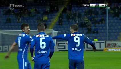 1-0 Herolind Shala Goal Czech Rep. Synot liga - 16.04.2016, Slovan Liberec 1-0 J