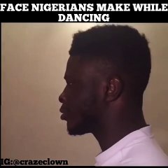 FUNNY- Crazeclown in FACE NIGERIANS MAKE WHILE DANCING