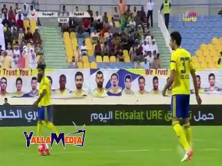 اهداف مباراة ( الظفرة 2-1 الوحدة ) الدورى الاماراتى
