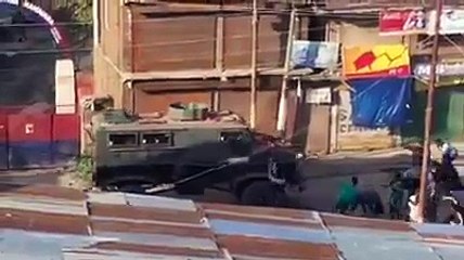 Video of Protest and Stone Pelting at Handwara Kashmir