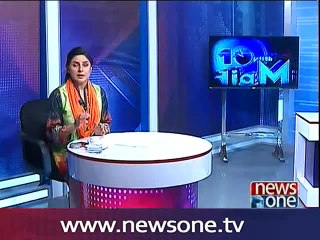 10 PM With Nadia Mirza on News One - 16 April 2016