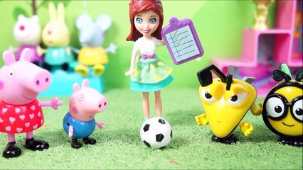 Pig George e Peppa Pig no Ultimo dia de Aula Campeão de Fute