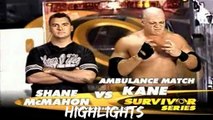 Survivor Series 2003 - Ambulance Match - Shane McMahon vs Kane Highlights