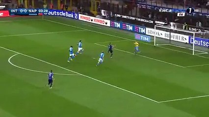 HANDANOVIC SUPER SAVE  1-0 HD - Inter 1-0 Napoli Serie A