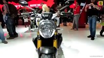 2014 Ducati Monster 1200 S (White Colour) Walkaround - 2013 EICMA Milan Motorcycle Exhibit