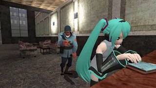 Miku can't write cheques