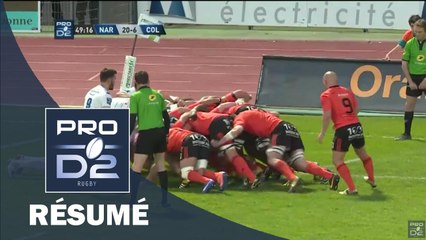 PRO D2 - Résumé Narbonne- Colomiers: 34-6 - J26 - Saison 2015/2016